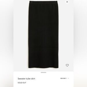 Jcrew sweater tube skirt